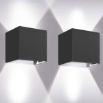 Applique murale - smotop - 12w - angle de faisceau r�glable - 2x e27