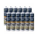 12x cartouches colle mastic polyur�thane multi - usages p790 (coloris: blanc gris noir beige ou brun) ...