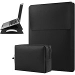 13 14 housse pour ordinateur portable tui en cuir tanche avec support rglable compatible avec macbook ...