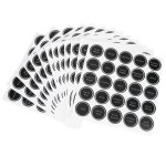 13 �tiquettes imprim�es r�utilisables autocollantes rondes - pour bocaux � �pices et bouteilles de vin ...