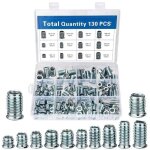130 pices insert filet m6 - m8 - m10 insert filet bois crous  visser manchons  visser en acier ...