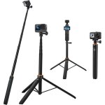 136cm perche  selfie trpied intgr pour gopro dji osmo action 5 pro / 4 / 3 dji osmo pocket 3 et autres ...