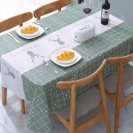 137 * 180cm nappe en toile cir�e lavable gartentischdecke vert nappe