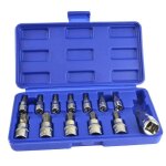Douilles torx inviolables - professionnel - 13 pièces - acier chrome - vanadium - 1 / 4 3 / 8 1 / 2 pouces ... Douilles torx inviolables - professionnel - 13 pièces - acier chrome - vanadium - 1 / 4 3 / 8 1 / 2 pouces ...