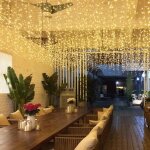 144 led rideau lumineux noël 4mx0. 6m connectable rideau guirlande lumineuse blanc chaud 8 modes ip44 ... 144 led rideau lumineux noël 4mx0. 6m connectable rideau guirlande lumineuse blanc chaud 8 modes ip44 ...