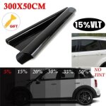 15% film teint� fen�tre pour voiture vitre membrane de protection solaire autocollant de voiture noir ...