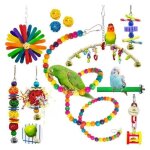 15 jouets  mcher pour perroquet balanoire nid doiseau hamac perchoir cloche cage  oiseaux jouets ...