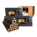 15 kg pini kay briquettes de bois de chne carres 23 cm de long avec trou de traction briquettes de ...