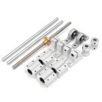 15 pieces / ensemble 400mm boitiers de roulement de guidage daxe optique jeu de vis de support darbre ...