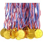 15 pi�ces m�dailles enfants medaille dor plastique avec rubans de cou m�dailles du gagnant pour comp�tition ...
