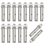 15 pi�ces vis dexpansion inoxydable boulon dexpansion en acier inoxydable cheville � b�ton charge lourd ...