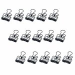 15 pince feuille papier pince double clip en metal pinces  dessin document fournitures de bureau accessoires ...