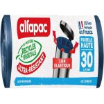 15 sacs - poubelle 30l poubelle haute  lien lastique ultra - rsistant - fabriqus en france - bi - ...