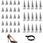 150 clous coniques 100 de 7 x 10 mm + 50 de 7 x 20 mm adapt�s � la d�coration diy de bracelets v�tements ...