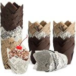 150 pi�ces caissettes de muffins en papier tulipes - caissettes cupcake anti - adh�sif - taille standard ...