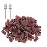 150pcs embouts de ponceuse manchons accessoire de manucure 180 grain bandes de ponage pour manucure ...