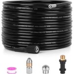 15m tuyau déboucheur canalisation haute pression 180bar flexible nettoyeur avec jet et buse rotatifpour ... 15m tuyau déboucheur canalisation haute pression 180bar flexible nettoyeur avec jet et buse rotatifpour ...