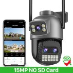 15mp 8k ptz wifi camra 10x zoom camra de surveillance extrieure 35m longue distance vision nocturne ...