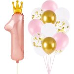 15pcs ballons anniversaire 1 an décoration fête 1er ballon numéro 1 rose et ballons colorés pour fête ... 15pcs ballons anniversaire 1 an décoration fête 1er ballon numéro 1 rose et ballons colorés pour fête ...