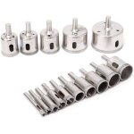 15pcs scies cloches trepans diamant foret trou carrelage tuile verre marbre 6 50mm