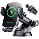 15w support telephone voiture induction [serrage automatique] chargeur induction voiture sans fil rapide ...