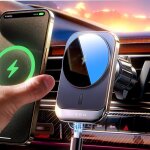 15w support telephone voiture magsafe magsafe voiture[30  n52 aimants]chargeur induction voituresupport ...