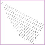 16 aiguilles � perles acier de haute qualit� 8 tailles fines et l�g�res grand chas pour perles de rocaille ...