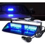 16 led haute intensit� durgence avertissement stroboscole stroboscope avec ventouses daspiration tops ...