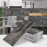 16 pi�ces adh�sive d�corative � carreaux vintage stickers carrelage autocollant carreau grain de bois ...