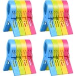 16 pices de trs grande strandtuchklammern xxl pinces  linge serviette de plage clips en plastique ...