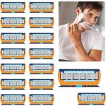 16 pices lame rasoir pour fusion 5 recharges kithomme pour lames de remplacement pour rasoirs humides5 ...