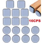 16 pi�ces patins pour chaises 25mm en t�flon - auto - adh�sifs patins de meubles pour chaise canap� bureau ...