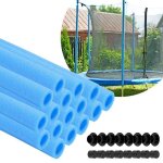 16 pi�ces tube de rembourrage en mousse bleue pour trampoline housse de protection en �ponge88cm echelle ...