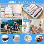 16 sacs de rangement sous vide + 1 pompe  air lectrique sac de rangement de voyage  compression veste ...