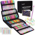 160 stylo paillette80 stylo couleur avec 80 recharges et 1 carnet de coloriage pour enfants adultesstylo ...