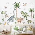 164 * 83cm stickers muraux grand dinosaure xxl autocollants muraux mural stickers animaux dino palmier ... 164 * 83cm stickers muraux grand dinosaure xxl autocollants muraux mural stickers animaux dino palmier ...