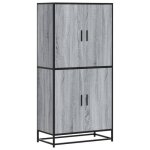 164937& bahut de rangement pour séjour - buffet haut - sonoma gris 68x35x139 cm - bois - panneaux de ... 164937& bahut de rangement pour séjour - buffet haut - sonoma gris 68x35x139 cm - bois - panneaux de ...