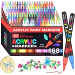 168 couleurs feutres peinture acrylique ?feutre acrylique � pointe unique avec pointes de remplacement ...