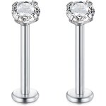 16g acier chirurgical piercing l�vres argent 10 mm cartilage tragus helix boucles doreilles piercing ...