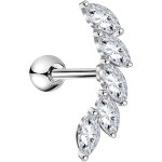 16g cartilage boucle doreille helix piercings argent studs cz brillant acier inoxydable tragus conch ... 16g cartilage boucle doreille helix piercings argent studs cz brillant acier inoxydable tragus conch ...
