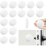 16pcs butee de porte interieur bute de porte murale blancarret de porte butee de porte adhesive pour ...