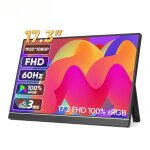 17. 3 fhd moniteur portable 1080p affichage externe écran ips avec port mini - hdmi usb c pour ordinateur ... 17. 3 fhd moniteur portable 1080p affichage externe écran ips avec port mini - hdmi usb c pour ordinateur ...