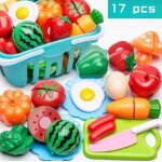 17 pcsfruit et lgume  dcouperjouets ducatif de cuisine