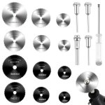 17 pi�ces disques de coupe pour dremel accessoires outils mini scie circulaire hss multifonction rotatif ...