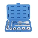 17pcs kit doutils de roulement de roues outil dextracteur de roulement d?éléments de pression pour le ... 17pcs kit doutils de roulement de roues outil dextracteur de roulement d?éléments de pression pour le ...
