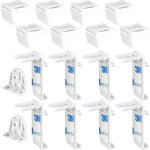 18 pcs fixation store sans percage support de serrage pour store enrouleur attache rideau sans percage ...