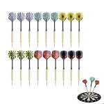 18 pcs / set de flchettes professionnelles combines avec pointe en acier flchettes  tige en mtal ...