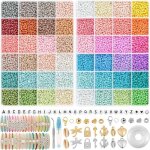 18000 pi�ces 3 mm perles pour bracelets 2 color�s de perles de perles color�es makkaron matt perles en ...