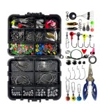 188 pcs kits accessoires p�che crochets bouchons videur paillettes avec bo�te + pinces