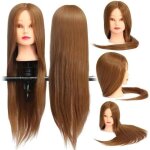 18pouce pro t�te � coiffer long naturel cheveux brun coiffure mannequin